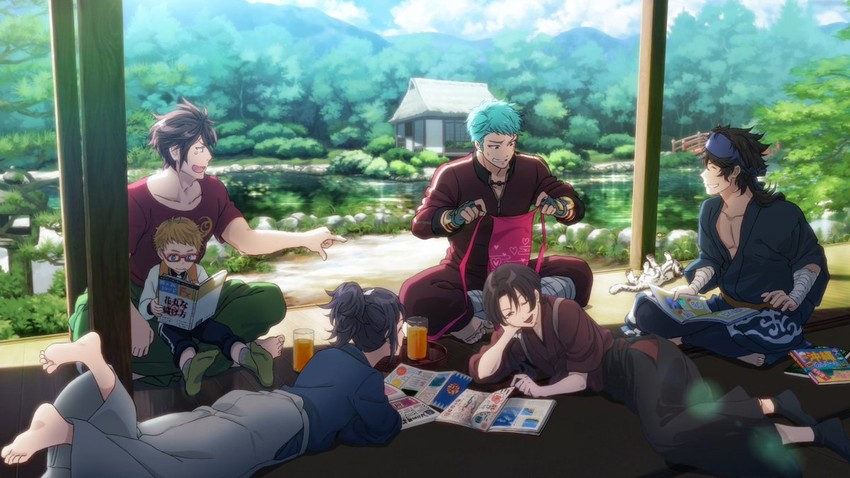 kashuu kiyomitsu, yamato-no-kami yasusada, gokotai's tigers, mutsu-no-kami yoshiyuki, otegine, and 2 more (touken ranbu and 1 more)