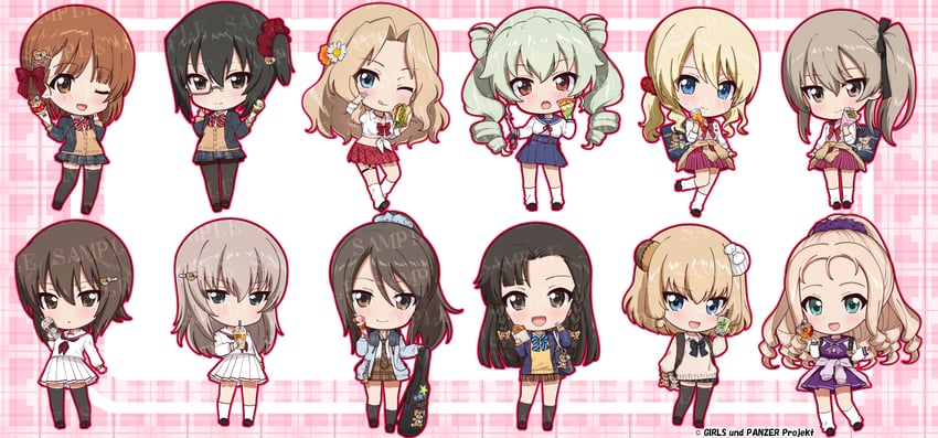 nishizumi miho, darjeeling, nishizumi maho, itsumi erika, anchovy, and 7 more (girls und panzer and 1 more) drawn by tsurugi_hikaru