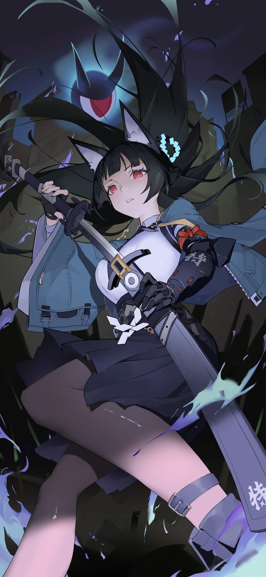 hoshimi miyabi and tailless (zenless zone zero) drawn by bayun