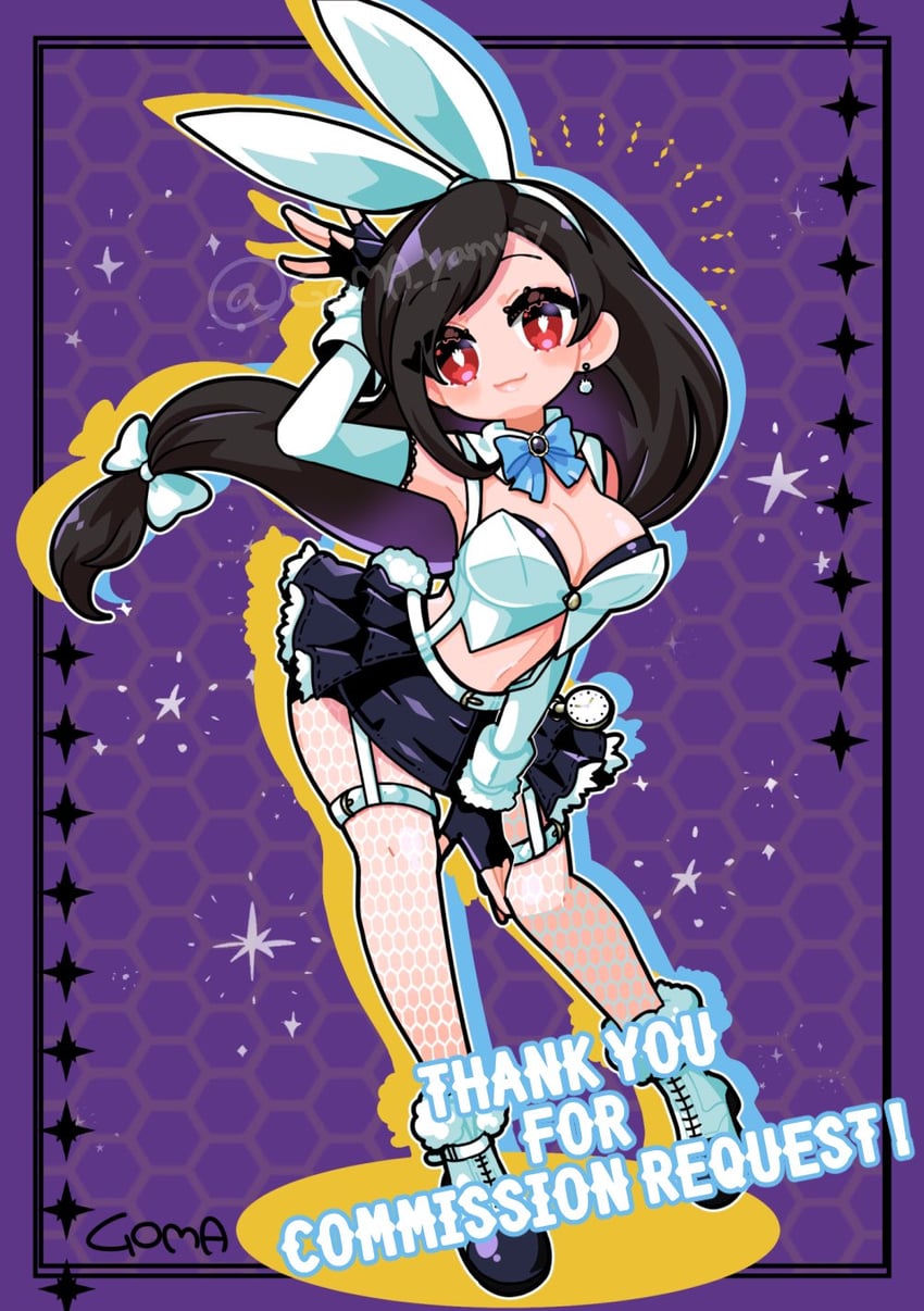 tifa lockhart (final fantasy and 2 more) drawn by goma_yammy