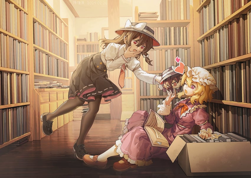 usami renko and maribel hearn (touhou) drawn by furahata_gen