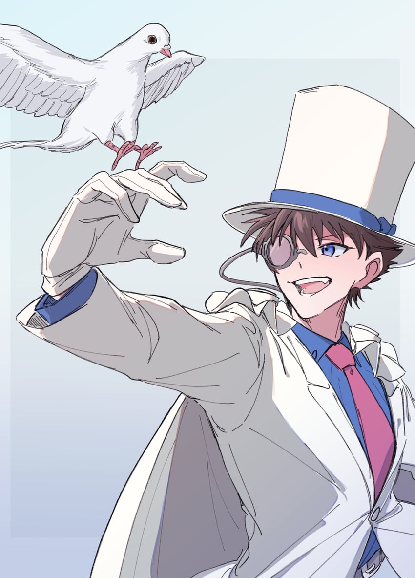 kaitou kid (meitantei conan and 1 more) drawn by panpanpaaanna