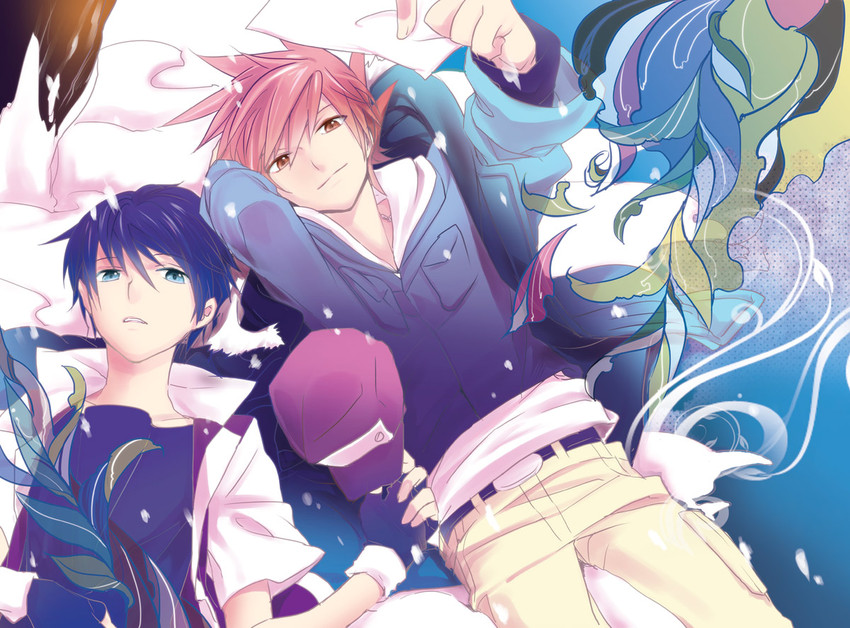 red and blue oak (pokemon and 3 more) drawn by kuronomine