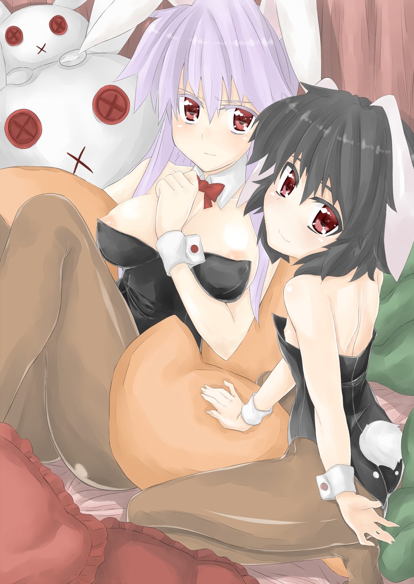 reisen udongein inaba and inaba tewi (touhou) drawn by tomuman