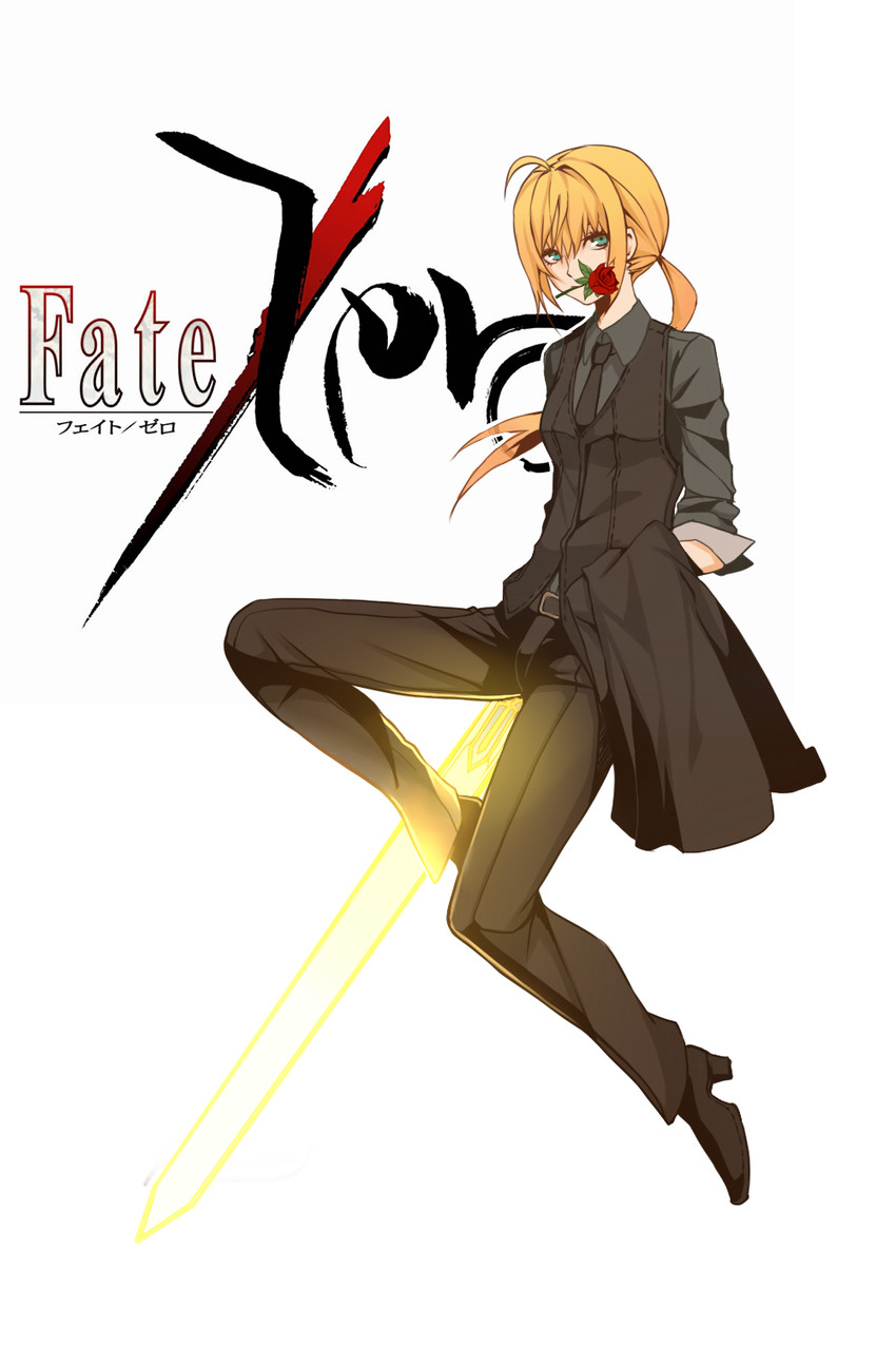 artoria pendragon and saber (fate and 1 more) drawn by mizu_(dl7613)