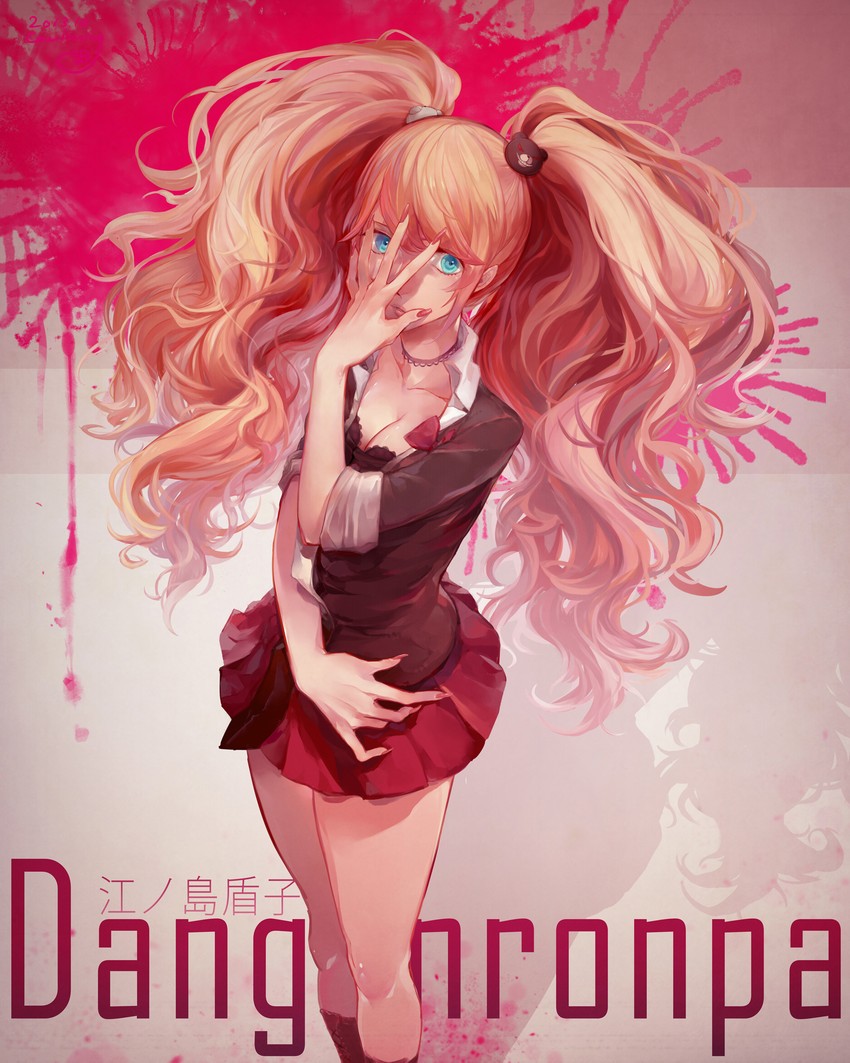 enoshima junko (danganronpa and 1 more) drawn by afnon71