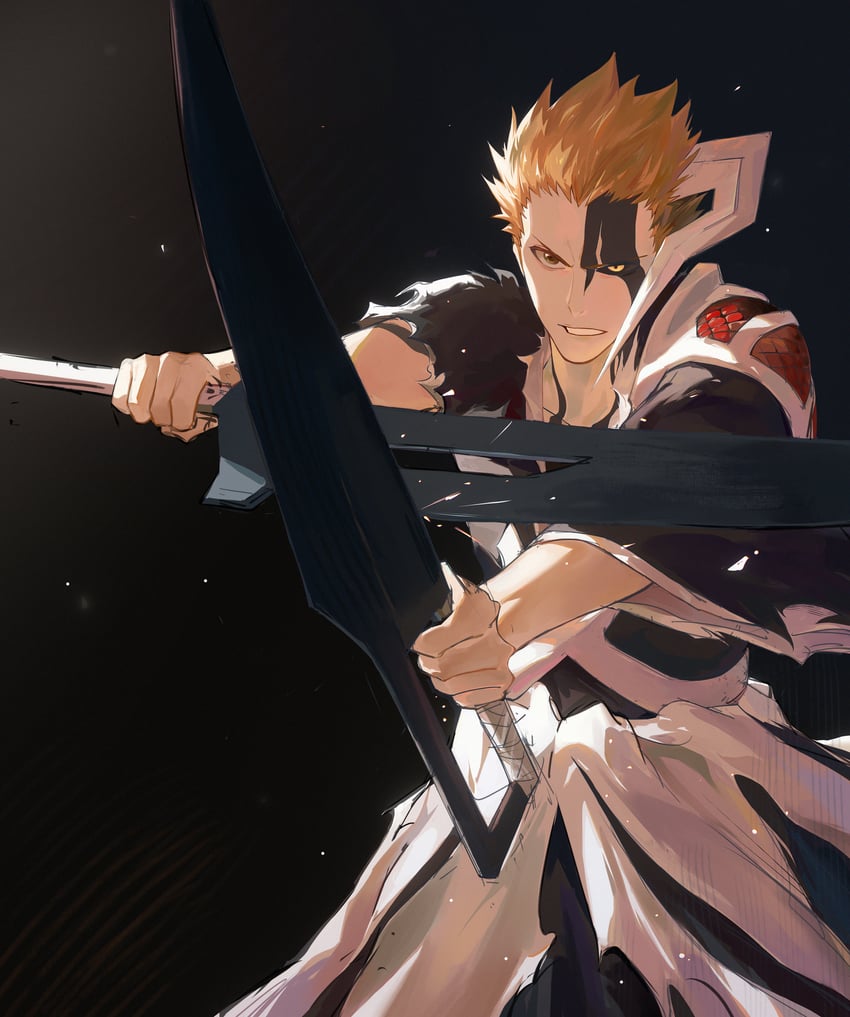 kurosaki ichigo (bleach and 1 more) drawn by zzz_zhi_he