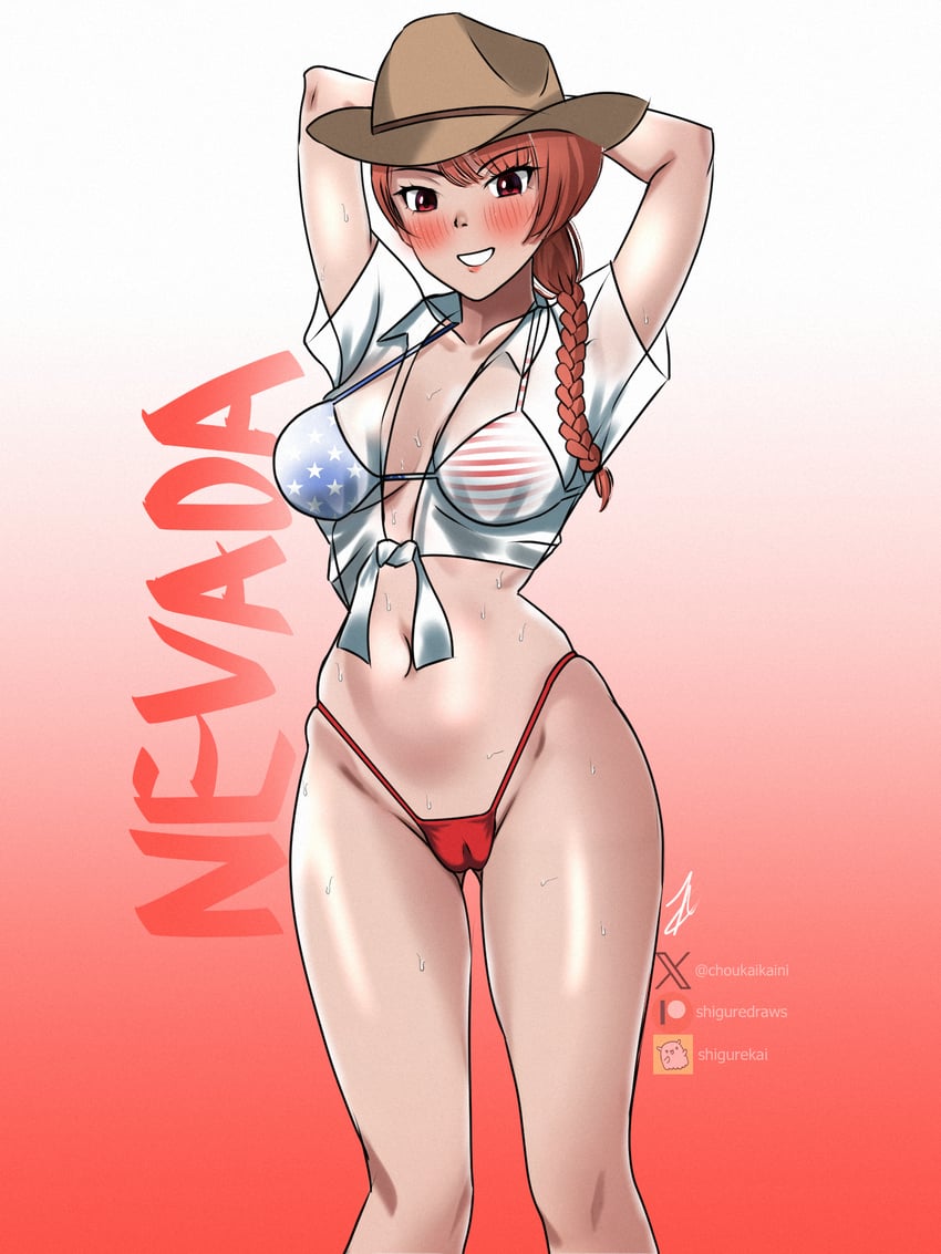 nevada, nevada kai, and nevada kai mod.2 (kantai collection) drawn by shigure_(choukaikaini)