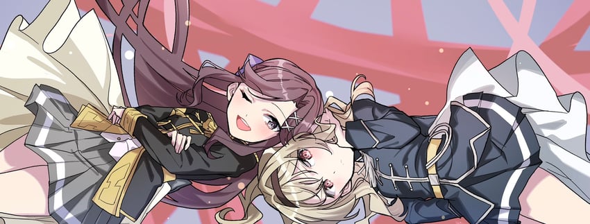 saijou claudine and tendou maya (shoujo kageki revue starlight) drawn by maruiusausagi