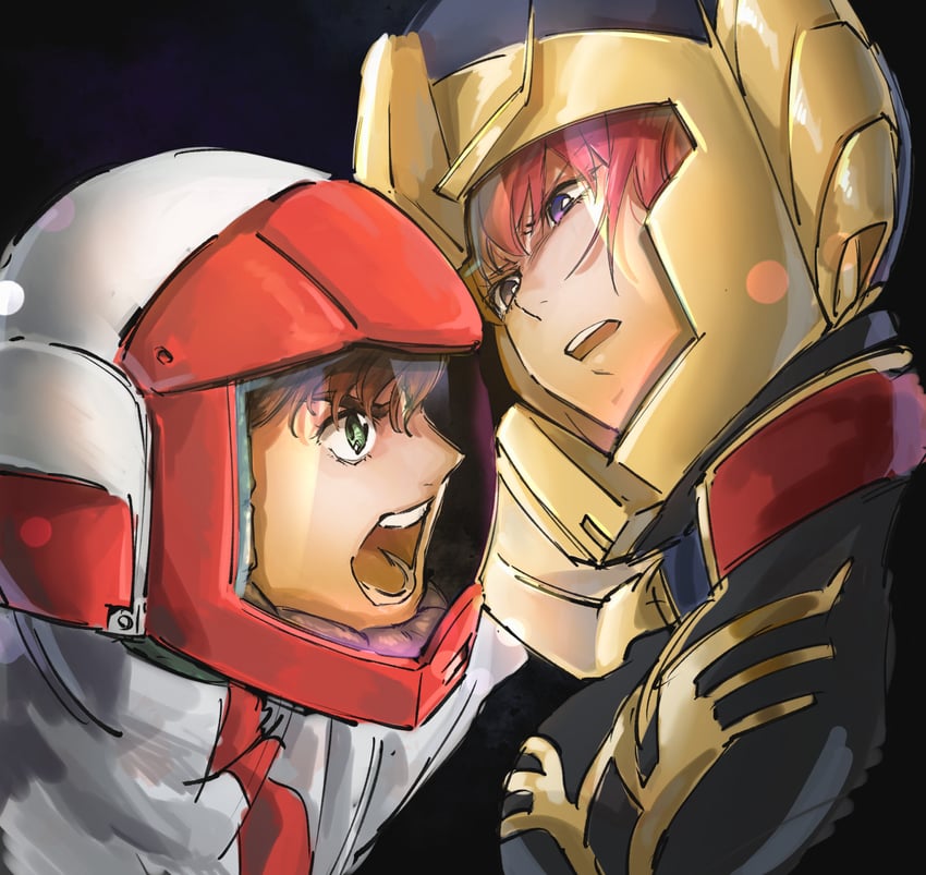 haman karn and judau ashta (gundam and 1 more) drawn by chanmura