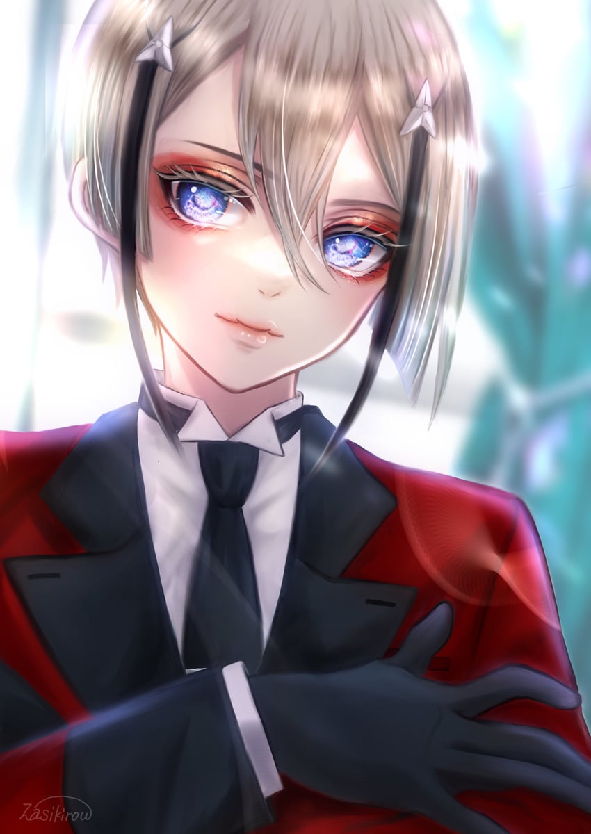 hyuuga masamune (touken ranbu and 1 more) drawn by zasikirou