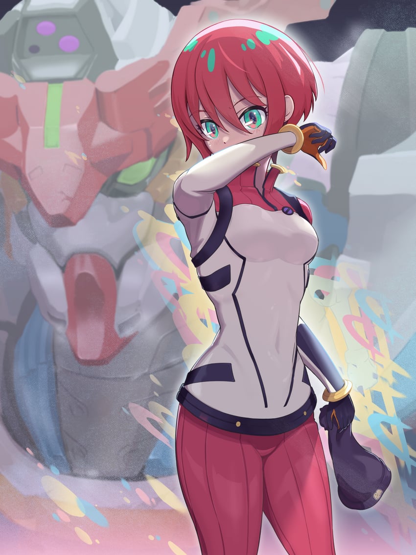 amate yuzuriha and gquuuuuux (gundam and 1 more) drawn by hareteruya