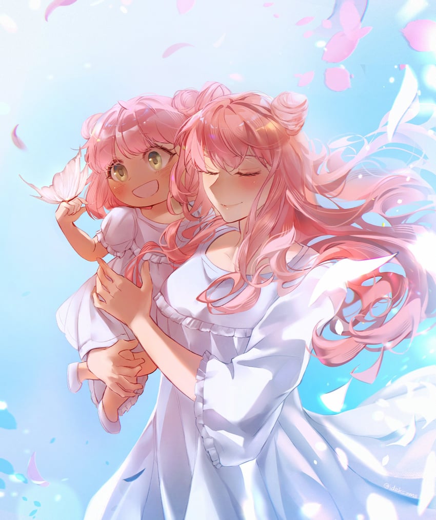 anya and anya's mother (spy x family) drawn by ideksams