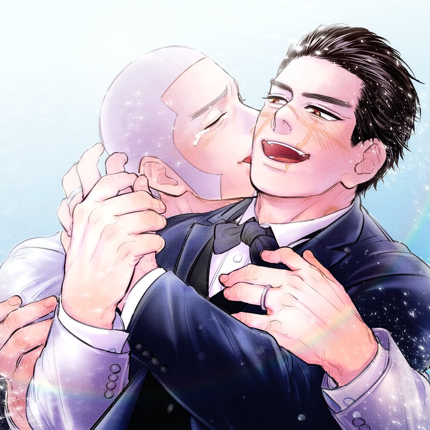 sugimoto saichi and shiraishi yoshitake (golden kamuy) drawn by esaman_u