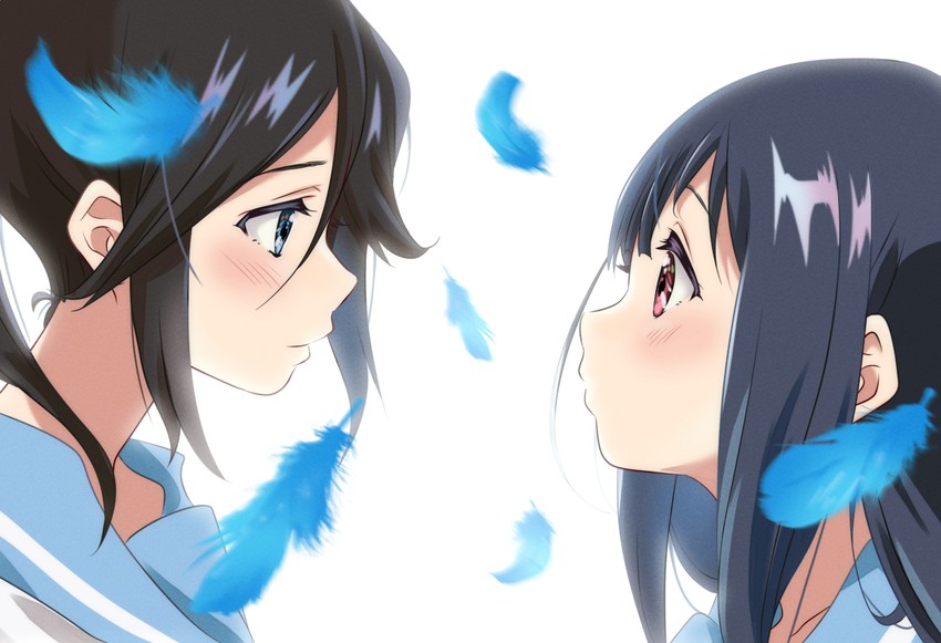 yoroizuka mizore and kasaki nozomi (hibike! euphonium and 1 more) drawn by kurumiyasan_ns