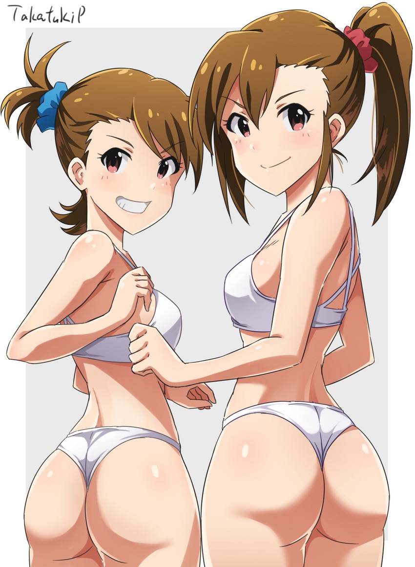 futami mami and futami ami (idolmaster) drawn by takatsuki_p