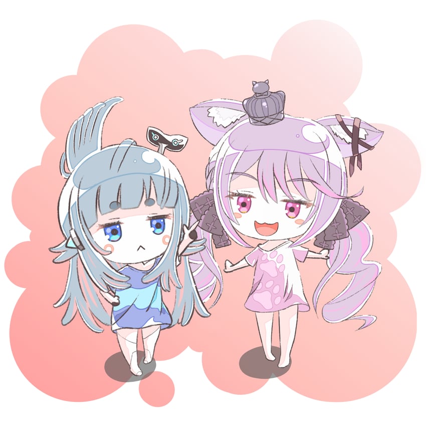 and uge and ina uruu (nanashi inc.) drawn by sanshoku_dango_(miiroillust)