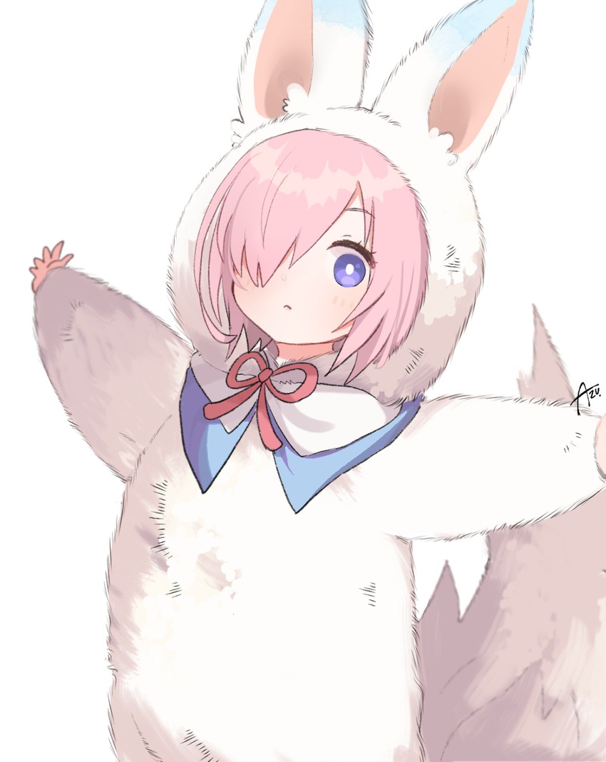 mash kyrielight and fou (fate and 1 more) drawn by azu_(kirara310)
