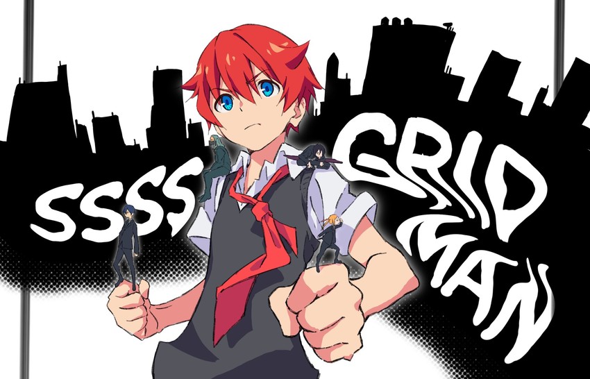 hibiki yuuta, samurai calibur, borr, max, and vit (gridman universe and 1 more) drawn by takafuji_aya