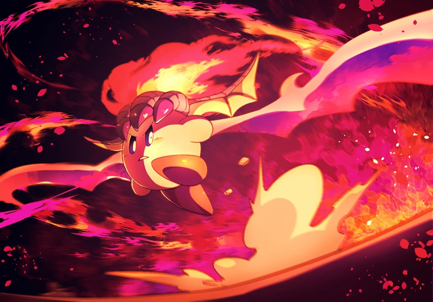 kirby, fire kirby, and dragon fire kirby (kirby) drawn by shirushiki