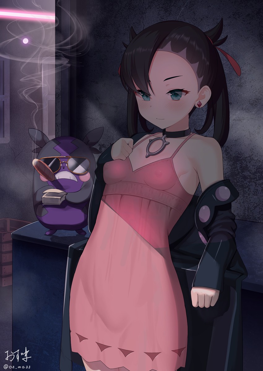 marnie and morpeko (pokemon and 1 more) drawn by oz_ma33