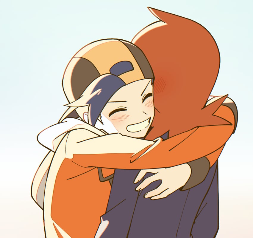 ethan and silver (pokemon and 1 more) drawn by chueog