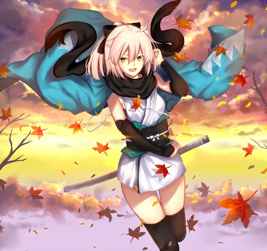 okita souji (fate and 1 more) drawn by iro_(sekaixiro)