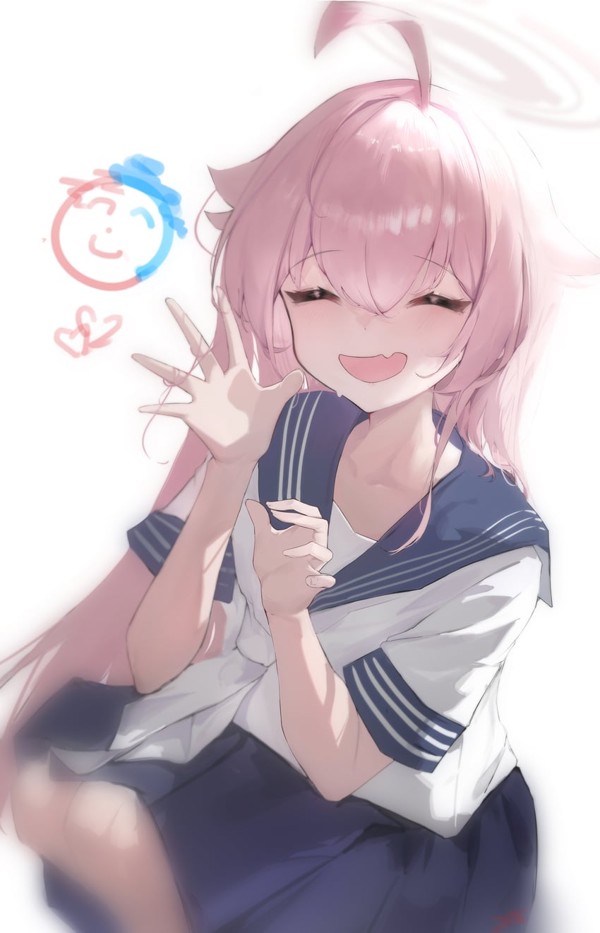 sensei, doodle sensei, and hoshino (blue archive) drawn by bilbil22