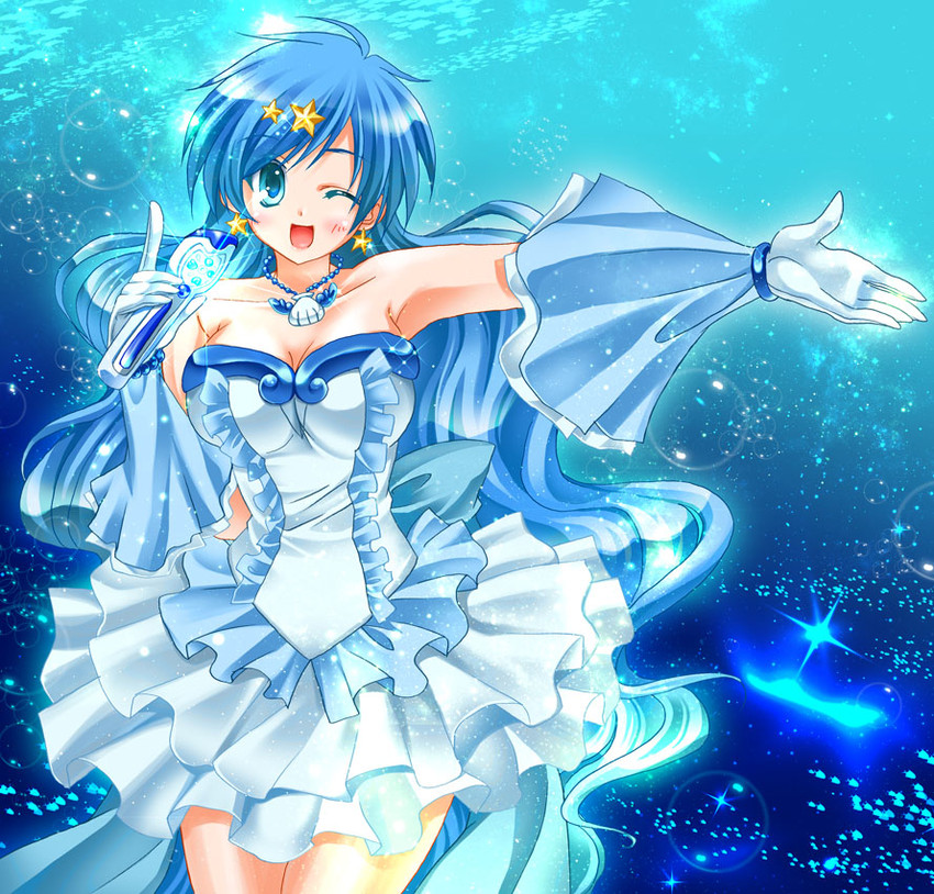 houshou hanon (mermaid melody pichi pichi pitch) drawn by bikuto_ryuu