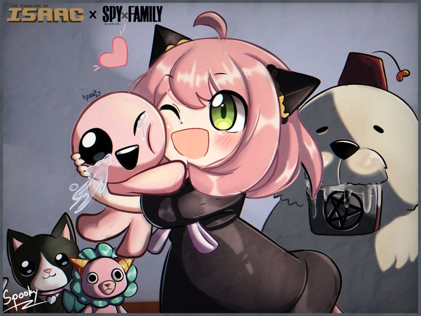 anya, bond, isaac, and guppy (spy x family and 1 more)