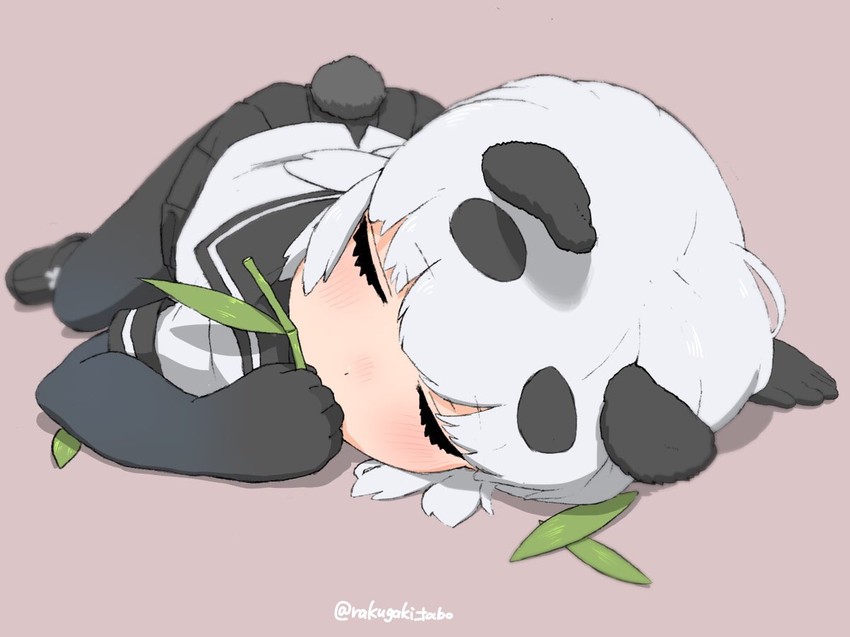 giant panda (kemono friends and 1 more) drawn by turbo_engine_(rakugaki_tabo)