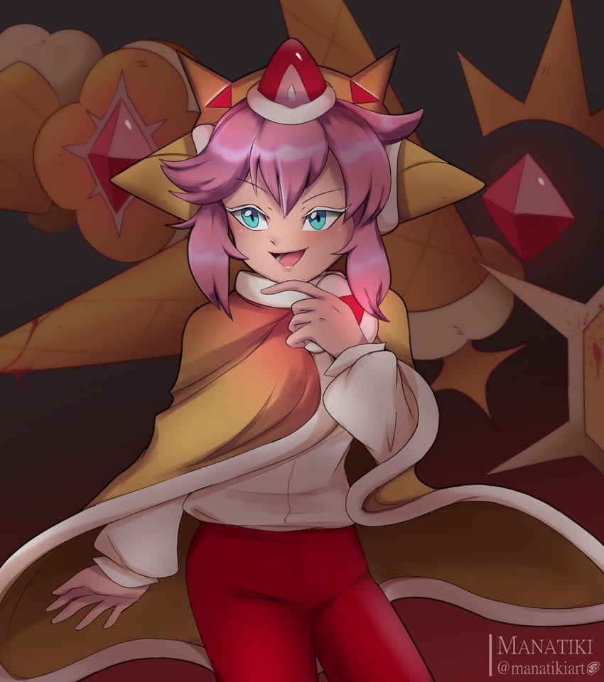 strawberry crepe cookie and vanilla cone legionnaire (cookie run and 1 more) drawn by manatiki