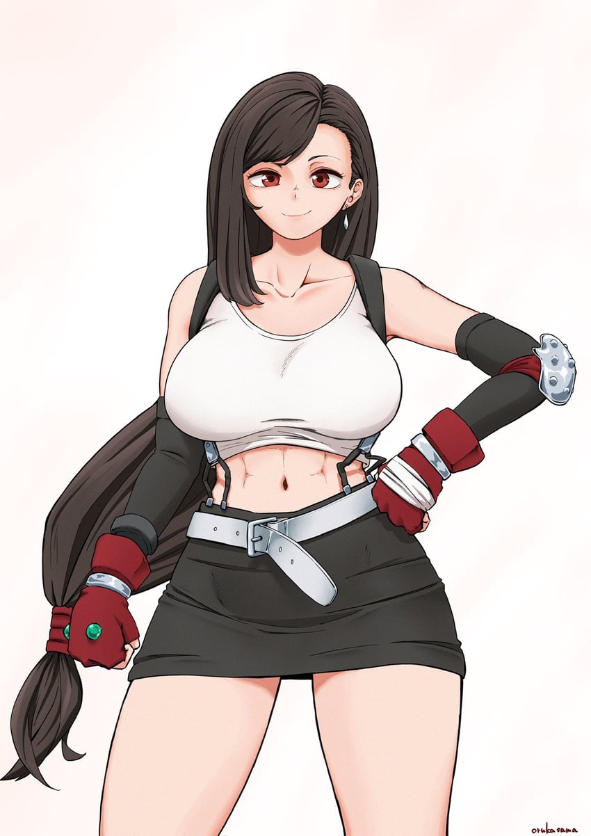 tifa lockhart (final fantasy and 1 more) drawn by wolkat