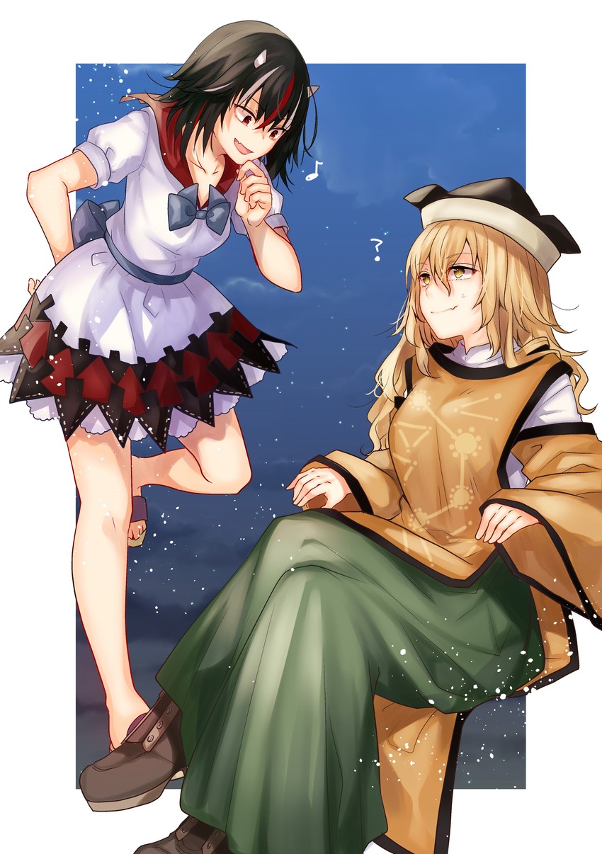 kijin seija and matara okina (touhou) drawn by mimoto_(aszxdfcv)