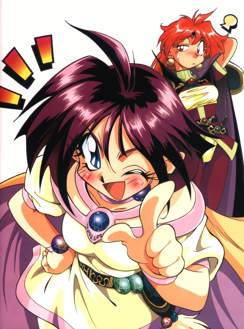 lina inverse and amelia wil tesla seyruun (slayers) drawn by araizumi_rui