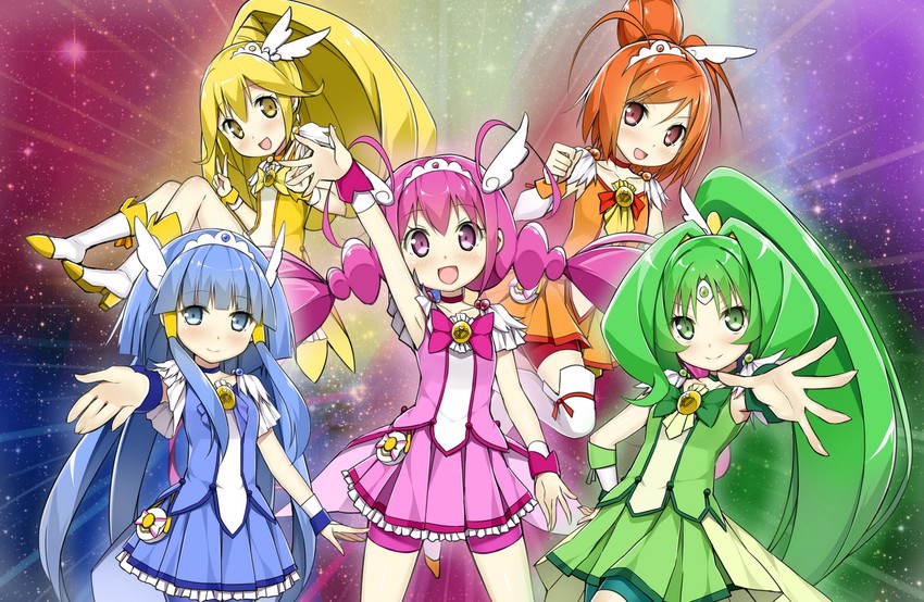 midorikawa nao, kise yayoi, aoki reika, hino akane, hoshizora miyuki, and 5 more (precure and 1 more) drawn by sky-freedom