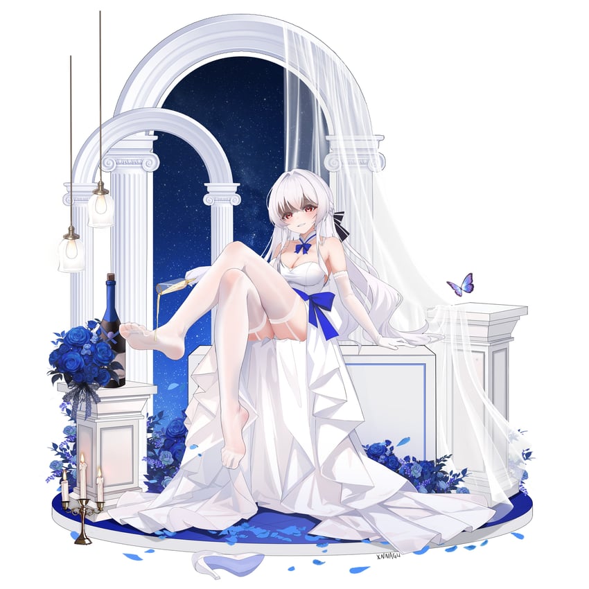allan poe (honkai and 1 more) drawn by xnnagu