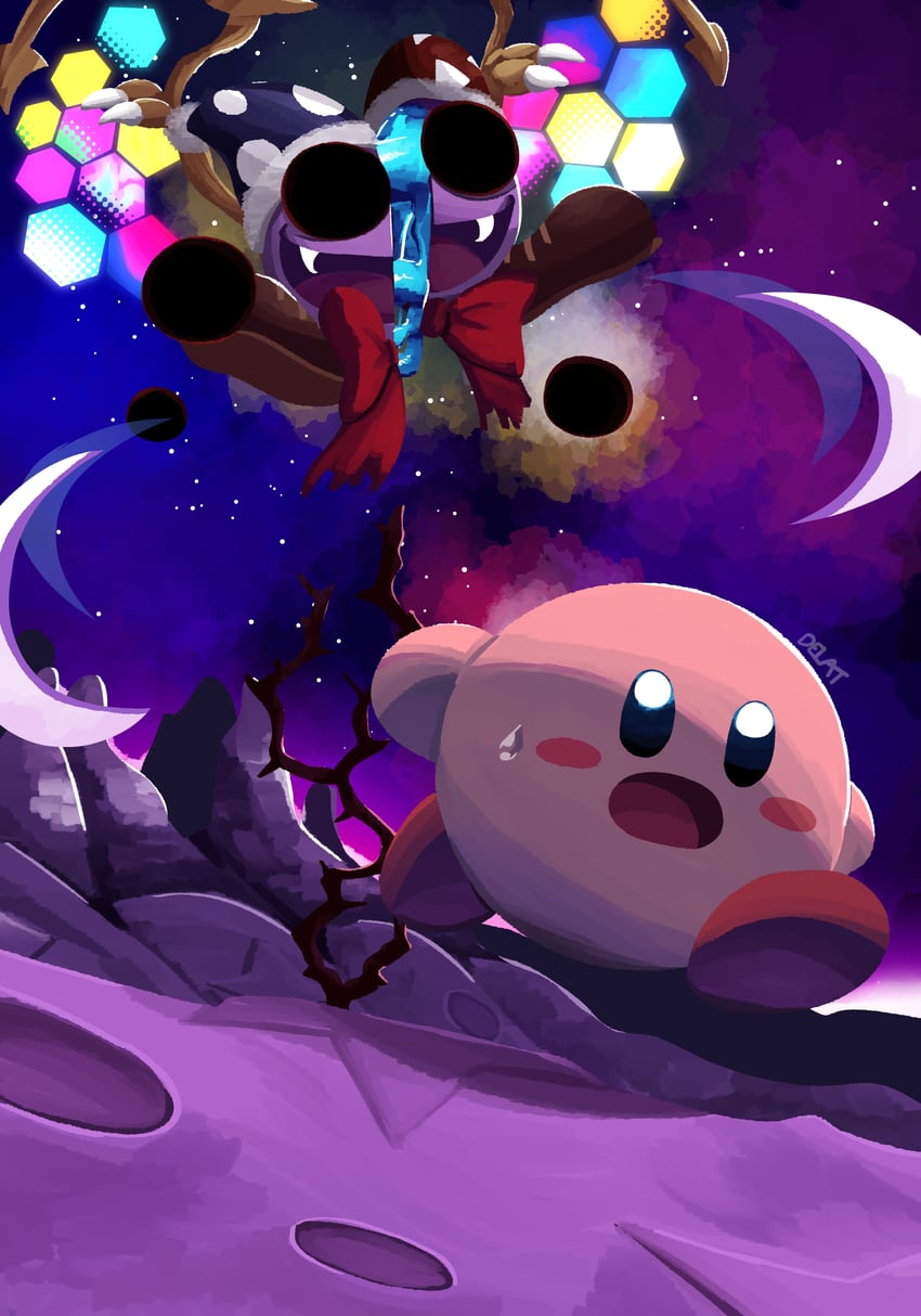 kirby and marx (kirby and 1 more) drawn by delatoid