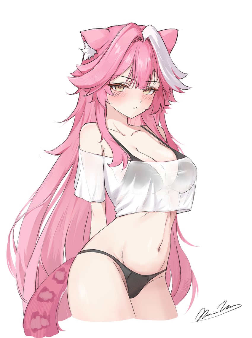 raora panthera (hololive and 1 more) drawn by iuuu_ru