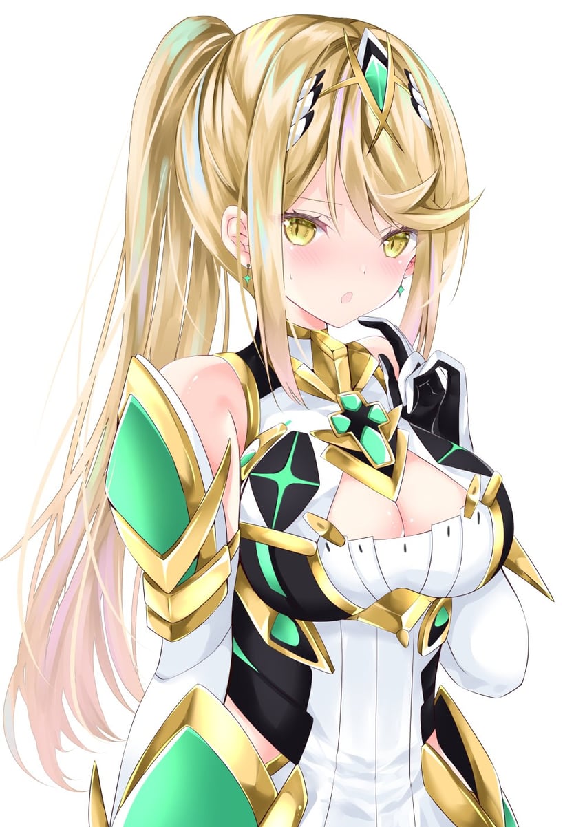 mythra (xenoblade chronicles and 1 more) drawn by nanase_nao
