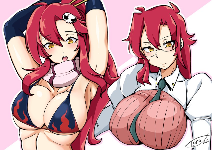 yoko littner and yomako (tengen toppa gurren lagann) drawn by shinkai_toro
