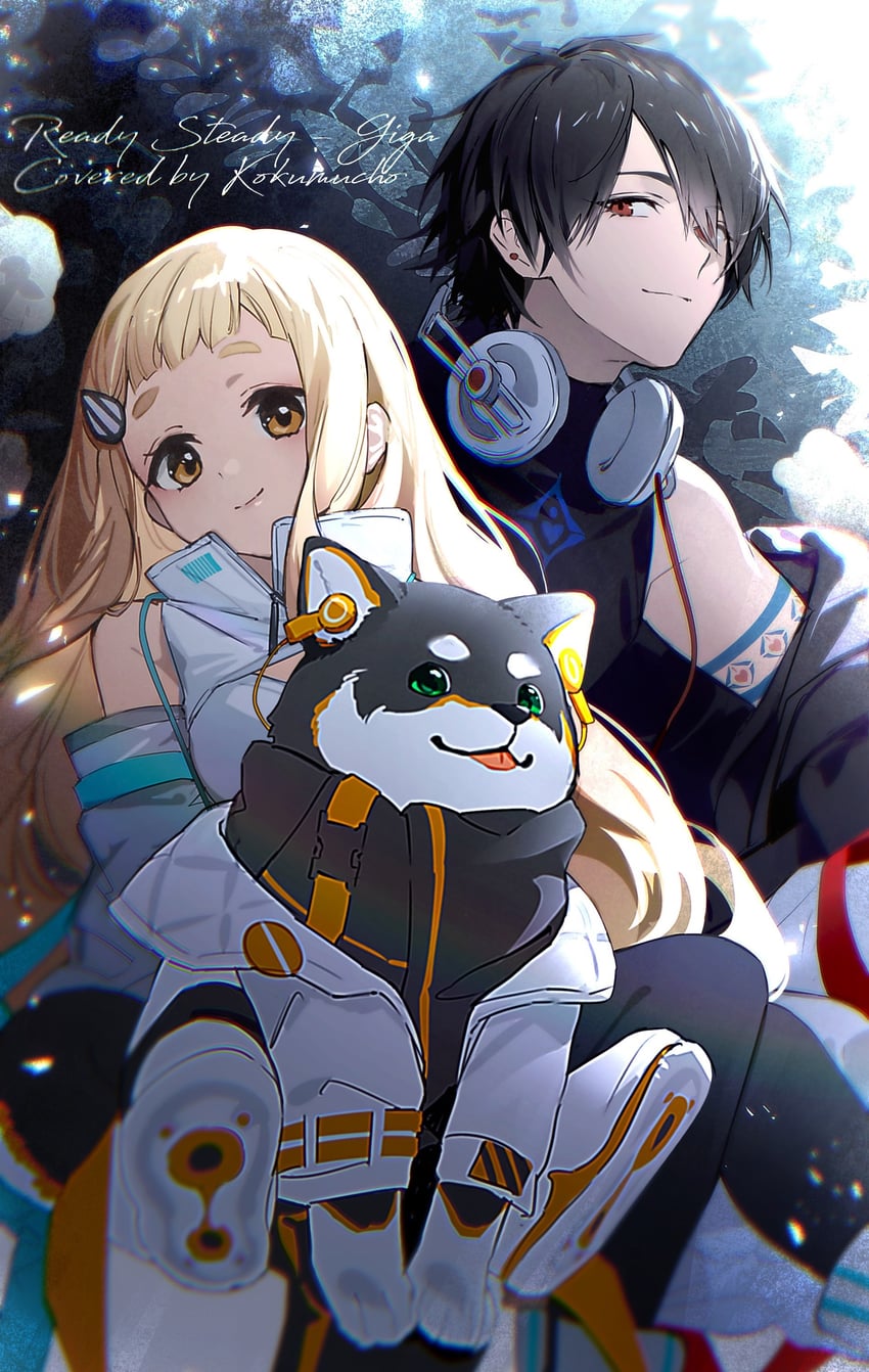 yumeoi kakeru, machita chima, and kuroi shiba (nijisanji) drawn by iv_4t