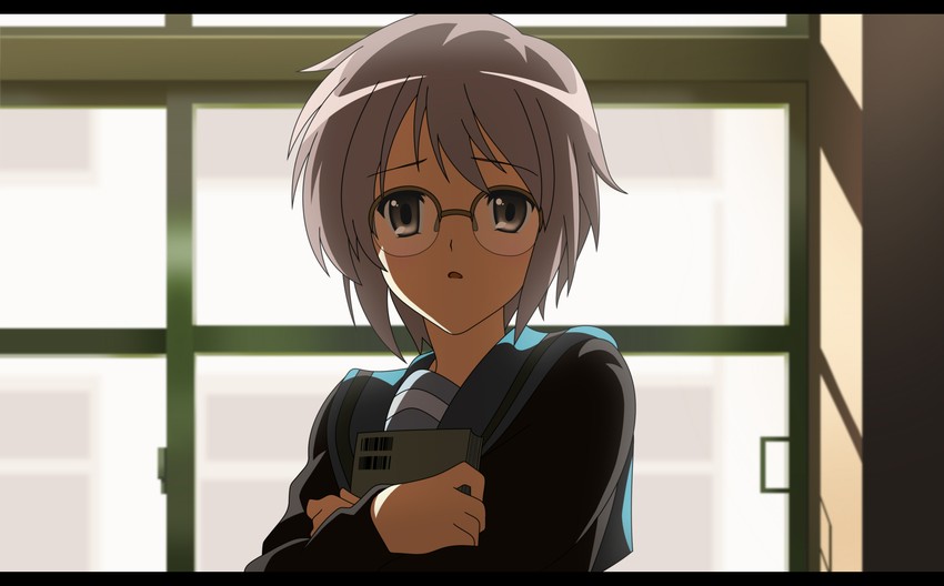 nagato yuki (suzumiya haruhi no yuuutsu and 1 more) drawn by toshi_(anime_coloring)