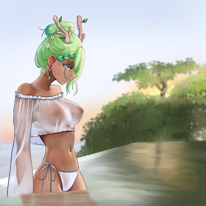 ceres fauna (hololive and 1 more) drawn by reqqles