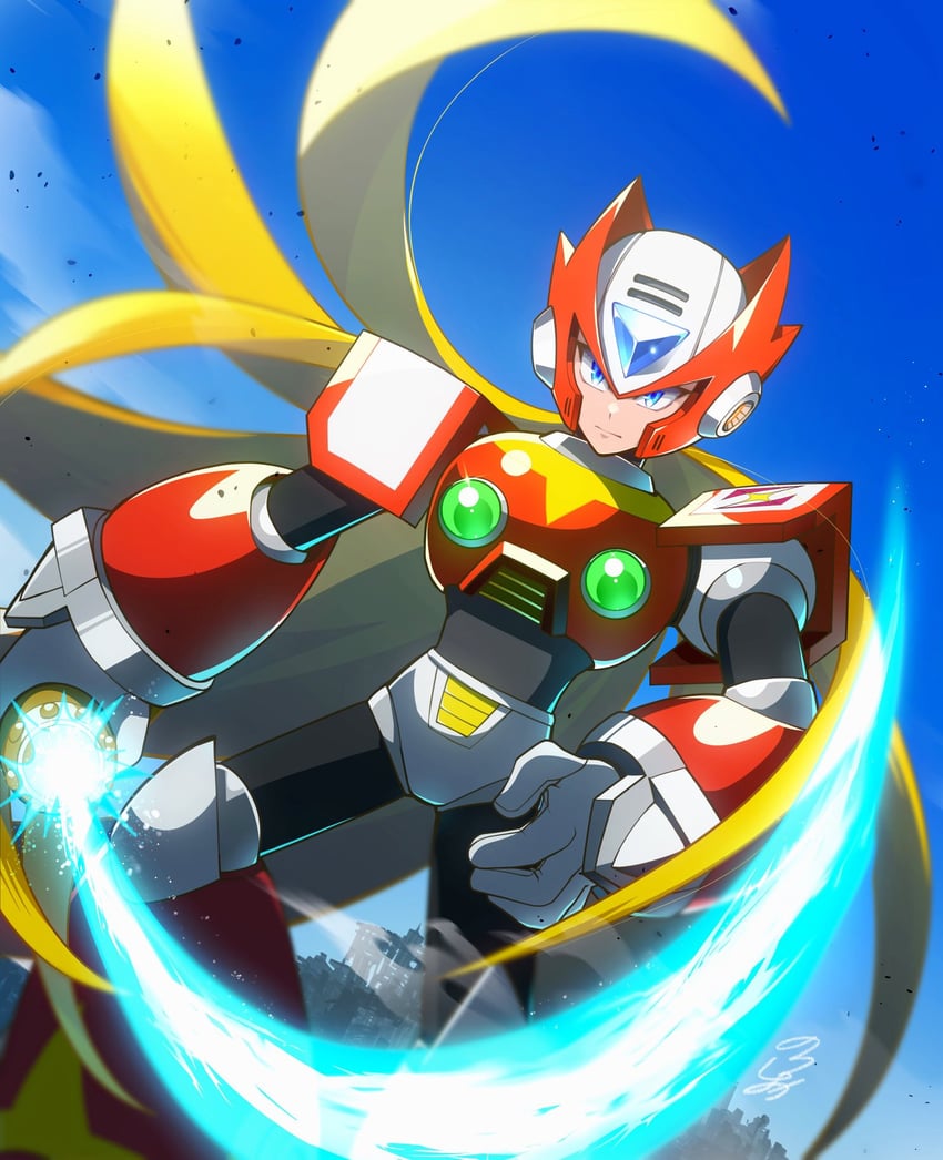 zero (mega man and 1 more) drawn by no-rishio