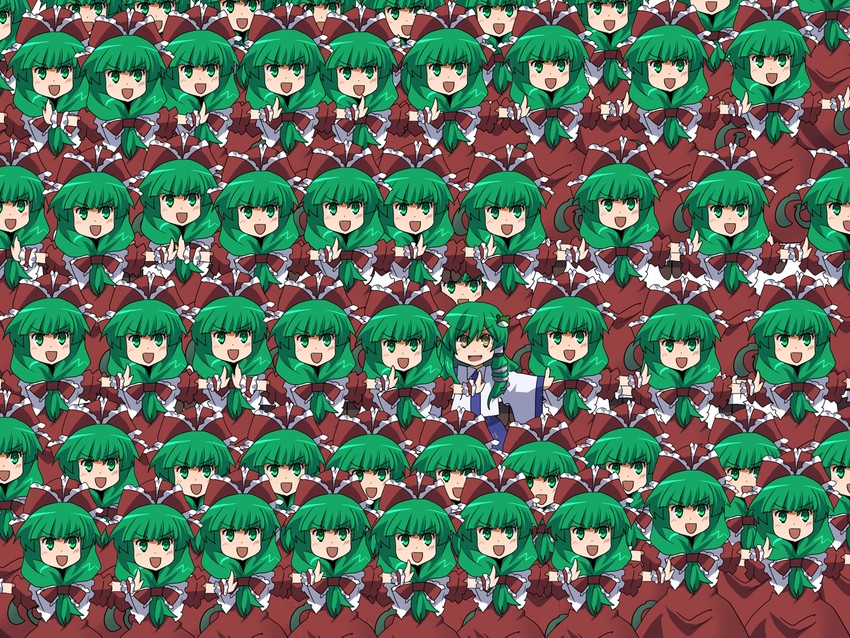 kochiya sanae and kagiyama hina (touhou) drawn by akatoro_(nightlord)