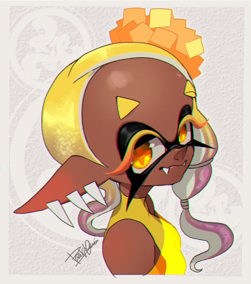 frye (splatoon and 1 more) drawn by isamu-ki_(yuuki)