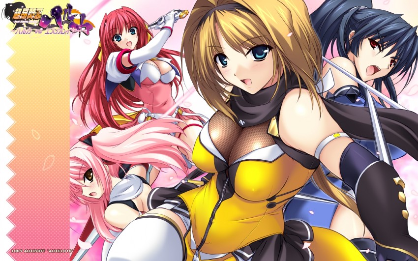 takamori haruka, escalayer, kouenji sayuka, shihoudou narika, and subaru (choukou and 2 more) drawn by onigirikun
