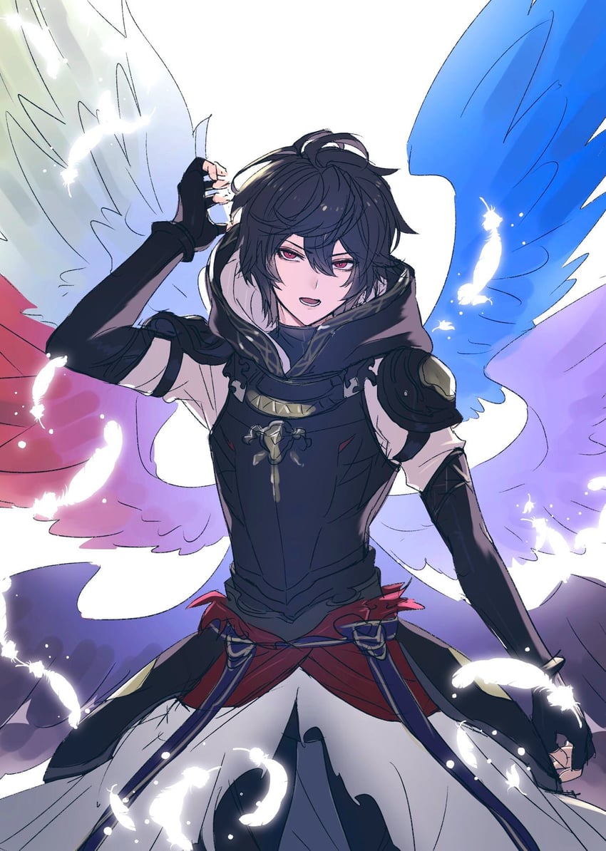 sandalphon (granblue fantasy) drawn by makita_(homosapiensu)