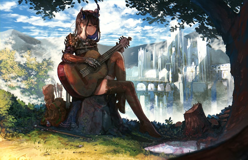nerissa ravencroft (hololive and 1 more) drawn by advarcher